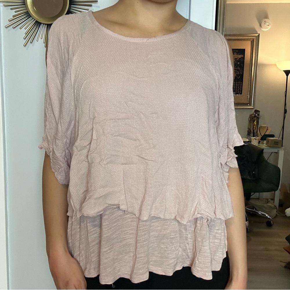 Flowy Open Shoulder Top